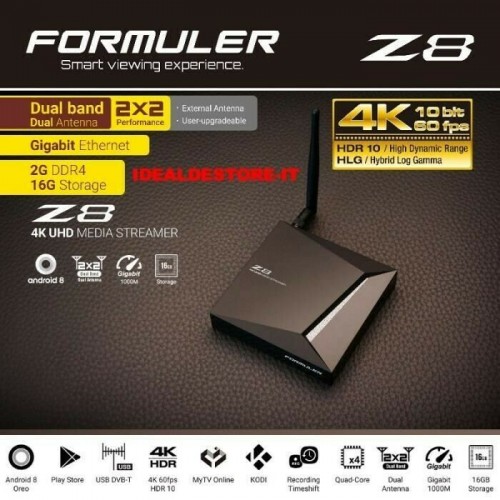 5 x Retail box Formuler Z8  2GB DDR4 + 16GB